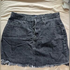 Never Worn Gap Black Denim Mini Skirt